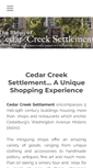 Mobile Screenshot of cedarcreeksettlement.com